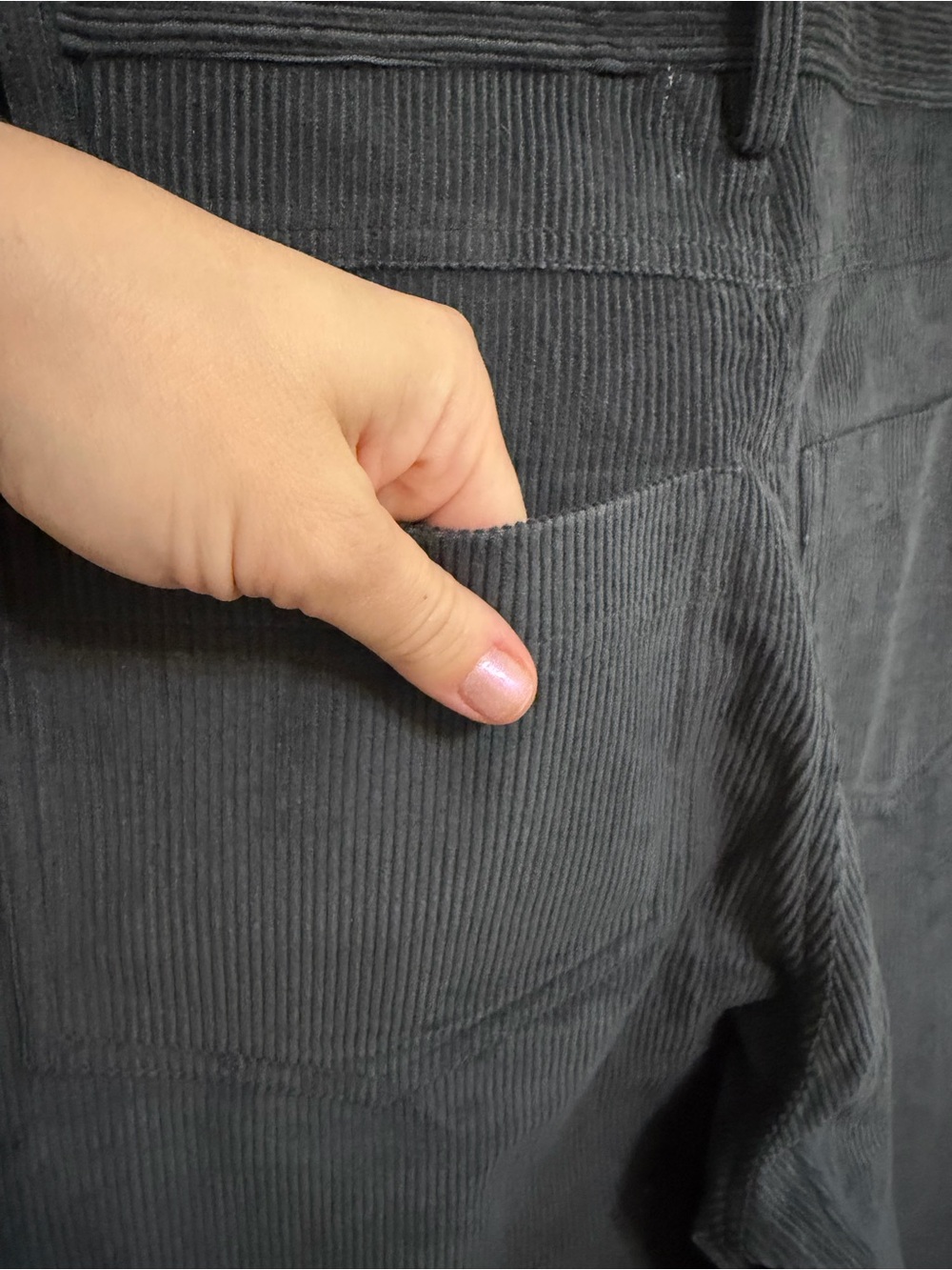 Laude The Label High Rise Wide Leg Corduroy Pants in Mineral Size 4 - Picture 8 of 11